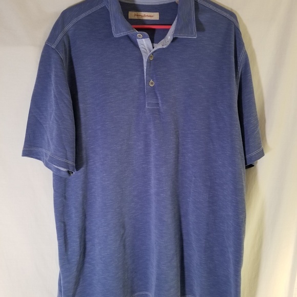 Tommy Bahama Polo Shirt Modal Cotton Blue XL - Picture 2 of 8